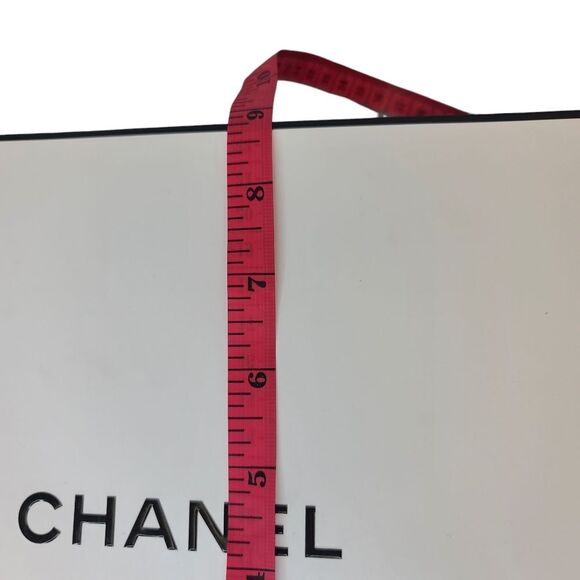 Authentic CHANEL Empty White Black Box 8.75"x8.75"x4" - Picture 12 of 15